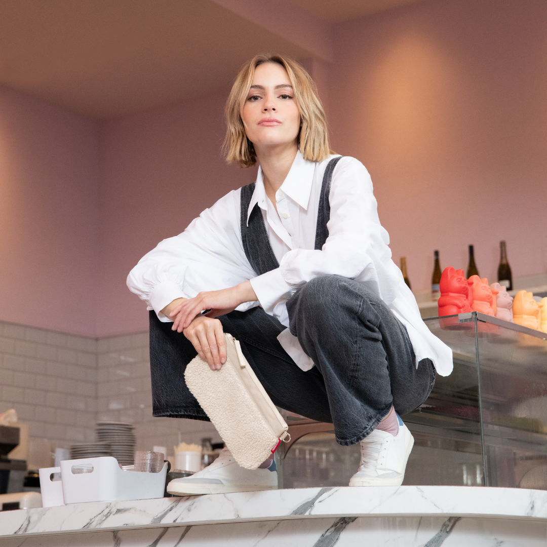 Mini Pouch Shoulder Bag - Teddy Sand