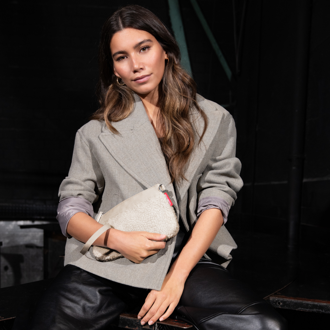 Mini Pouch Shoulder Bag - Teddy Sand