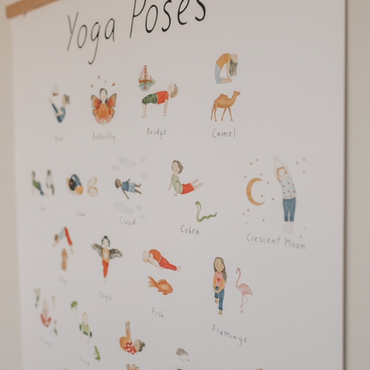 Yoga Poses Poster Print