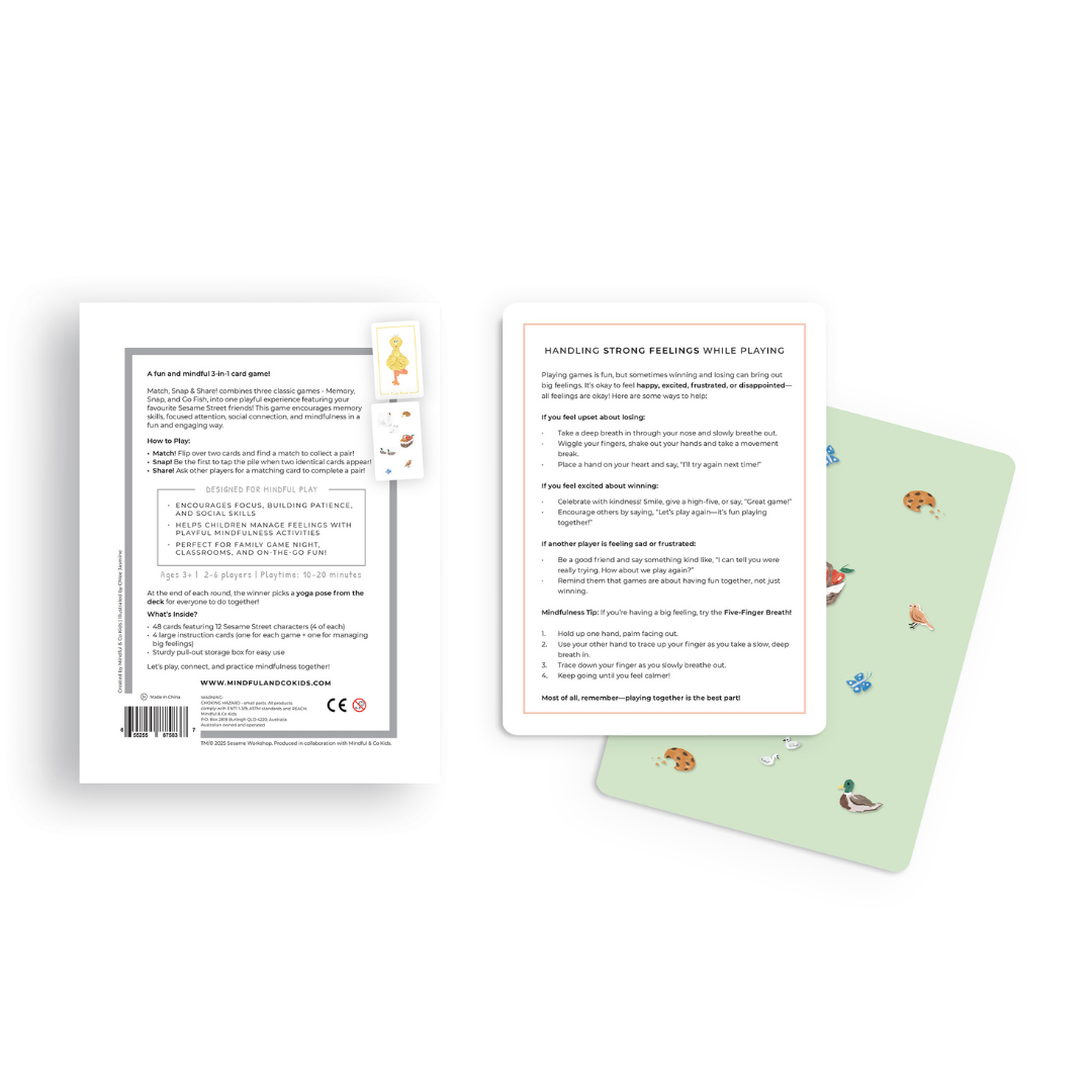 Sesame Street 3-in-1 Card Family Game