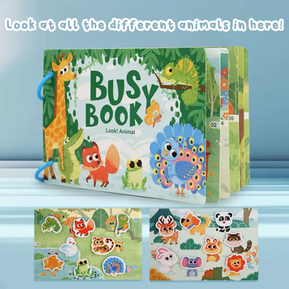 Early Learning Activity Montessori Book - Look! Animal