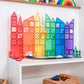 [Connetix Tiles] 102 Piece Rainbow Creative Pack | Educational Magnetic Tiles Learning Toy