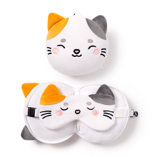 Kids Travel Pillow & Eye Mask - Lola Cat