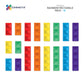 [Connetix Tiles] 18 Pieces Rainbow Rectangle Pack | Educational Magnetic Tiles Learning | NEW RELEASE