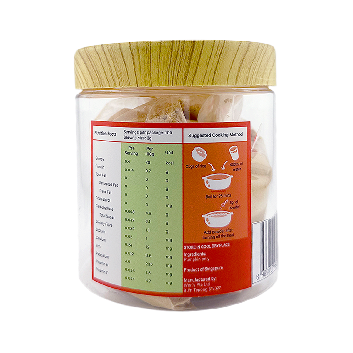 Pumpkin Baby Food Powder Jumbo