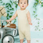 [Baby Piper] Sleeveless Romper | 100% Organic Cotton Dye-Free (1127)