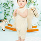 [Baby Piper] Sleeveless Romper | 100% Organic Cotton Dye-Free (1127)
