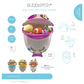 [Thermobaby] Bubblefish Bath Toy Storage, Made in France