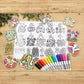 [Drawnby:] Zhong Wen Shu Ci Washable Silicone Colouring Mat + 14pcs Markers Set