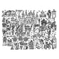 [Drawnby:] Castles & Dragons Washable Silicone Colouring Mat + 14pcs Markers Set
