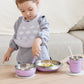 [VIIDA] Chubby Non-Slip Silicone Suction Pad | Grey Beige