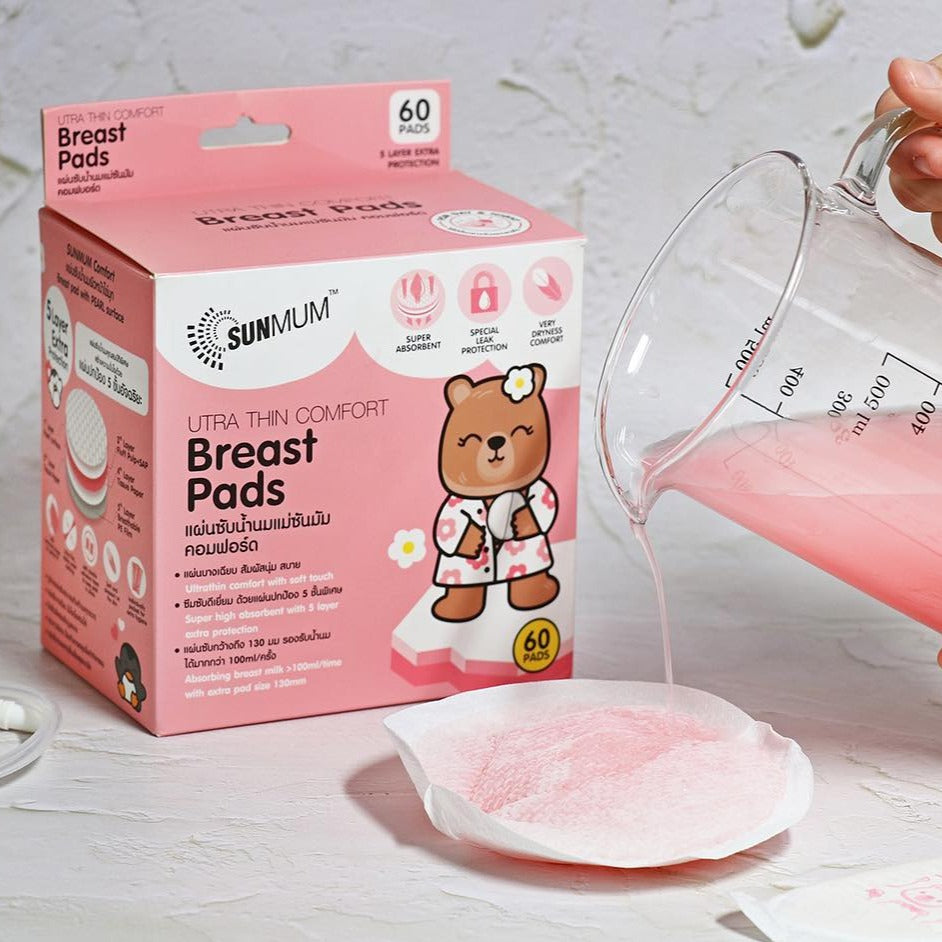 [SUNMUM] Super Absorbent Soft & Comfort Nursing Breast Pads - 30pcs / 60pcs / 120pcs per Box