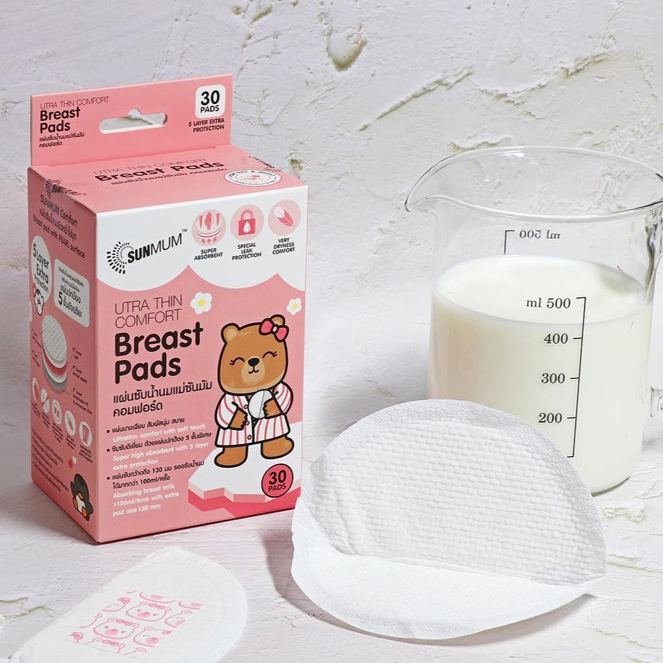 [SUNMUM] Super Absorbent Soft & Comfort Nursing Breast Pads - 30pcs / 60pcs / 120pcs per Box