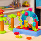 [Bristle Blocks by Battat] 58Pcs Jungle Blocks in Bucket | STEM Creativity Building Toys