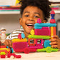 [Bristle Blocks by Battat] 85Pcs Safari Adventure Blocks Big Value Case | STEM Creativity Building Toys