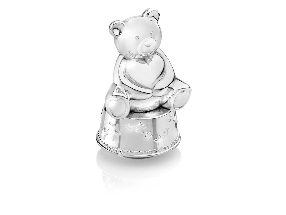 [Zilverstad] Money Box / Music Box, Bear with Heart