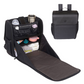 [Lulyboo] Cubby Diaper Bag Backpack, Full Open Cabinet and Padded Changing Station, Removeable Caddy with Two Drink Holders and Angled Cell Phone Storage, Universal Stroller Hanger