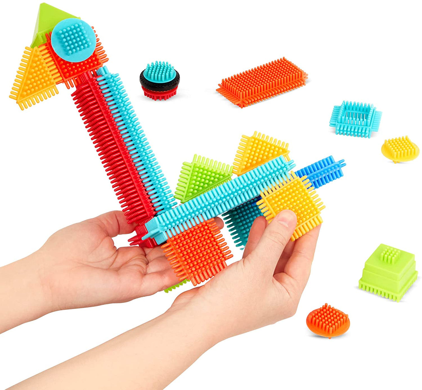Construction Basic Builder Blocks in Bucket - 50 Pieces