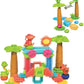 [Bristle Blocks by Battat] 58Pcs Jungle Blocks in Bucket | STEM Creativity Building Toys