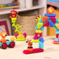 [Bristle Blocks by Battat] 58Pcs Jungle Blocks in Bucket | STEM Creativity Building Toys