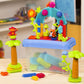 [Bristle Blocks by Battat] 58Pcs Jungle Blocks in Bucket | STEM Creativity Building Toys