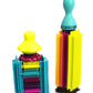 [B. Toys by Battat] Bristle Block Stackadoos - Interlocking Building Blocks