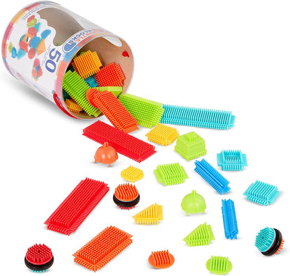 Construction Basic Builder Blocks in Bucket - 50 Pieces