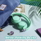 [Mpow] Wired Foldable Headsets for Kids, Headphones with Microphone, Volume-Limiting 85/94dB