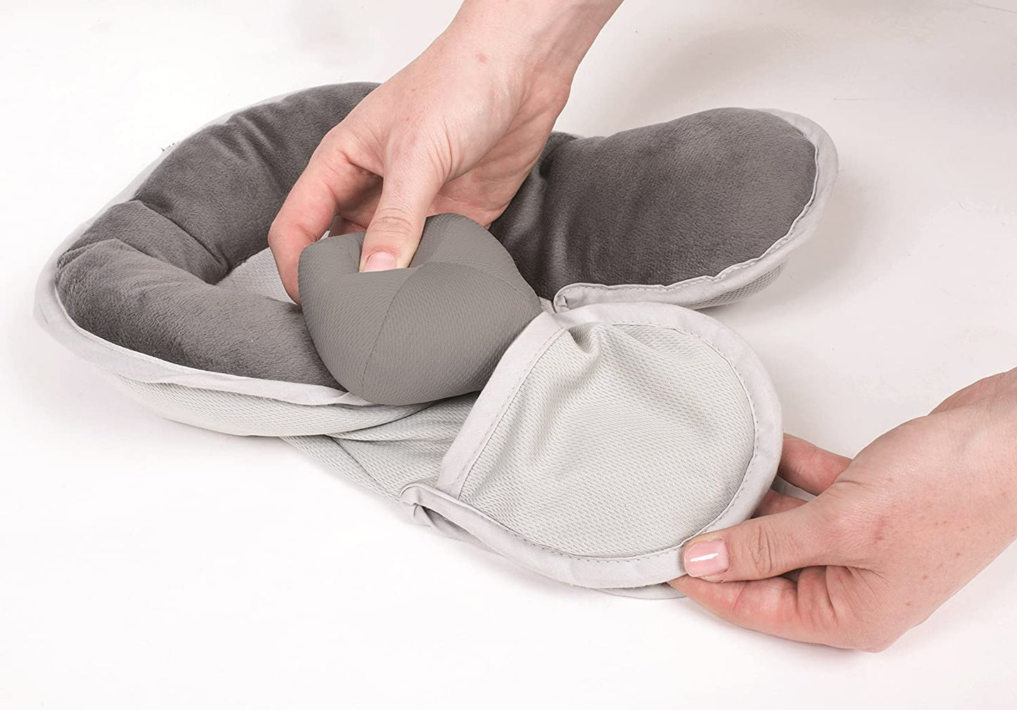 [Lulyboo] Infant To Toddler Breathable Head Neck and Body Support for Car Seat and Stroller - Removable Pillow Inserts - Custom Fit Cushion Adjustable Size - Waterproof Base