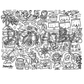 [Drawnby:] Ahoy There Washable Silicone Colouring Mat + 14pcs Markers Set