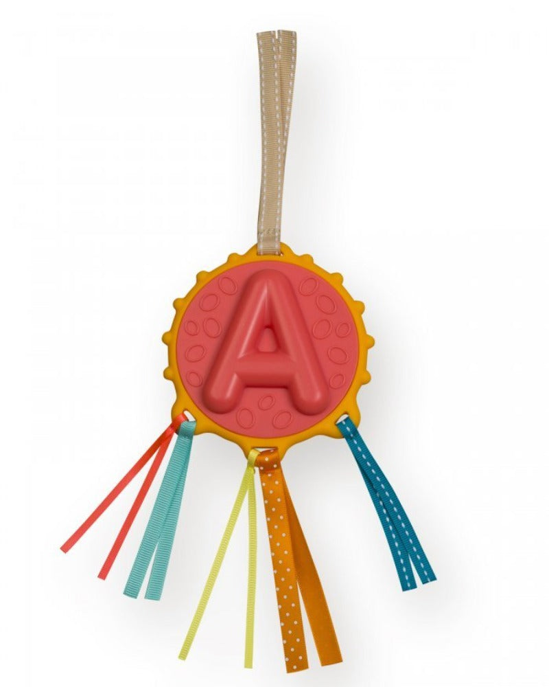 [Ebulobo] Alphabet Initial Name Baby Teething Teether Rattle Shaker - Letter A