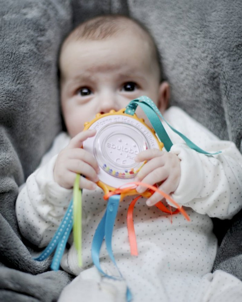 [Ebulobo] Alphabet Initial Name Baby Teething Teether Rattle Shaker - Letter A