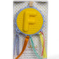[Ebulobo] Alphabet Initial Name Baby Teething Teether Rattle Shaker - Letter F