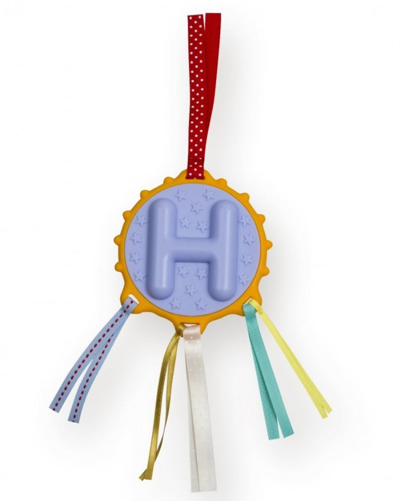 [Ebulobo] Alphabet Initial Name Baby Teething Teether Rattle Shaker - Letter H
