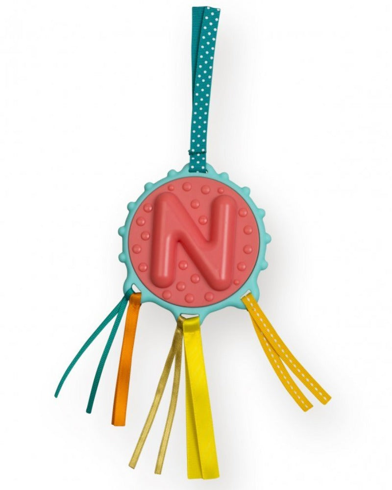 [Ebulobo] Alphabet Initial Name Baby Teething Teether Rattle Shaker - Letter N