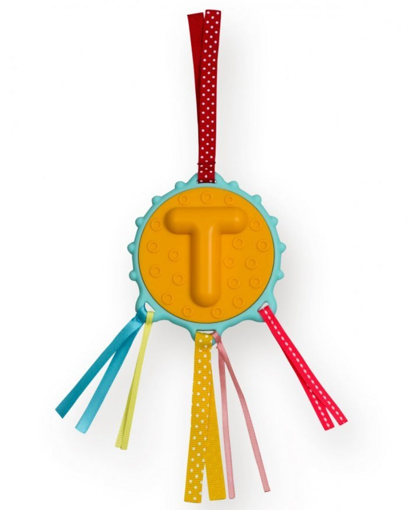 [Ebulobo] Alphabet Initial Name Baby Teething Teether Rattle Shaker - Letter T