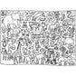 [Drawnby:] Animal Friends Washable Silicone Colouring Mat + 14pcs Markers Set