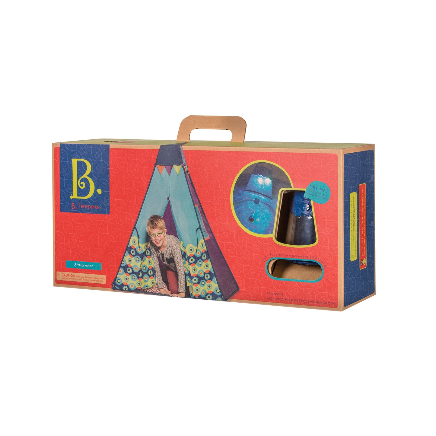 [B. Toys by Battat] Teepee Starry Sky Tent - Indoor Play Tent