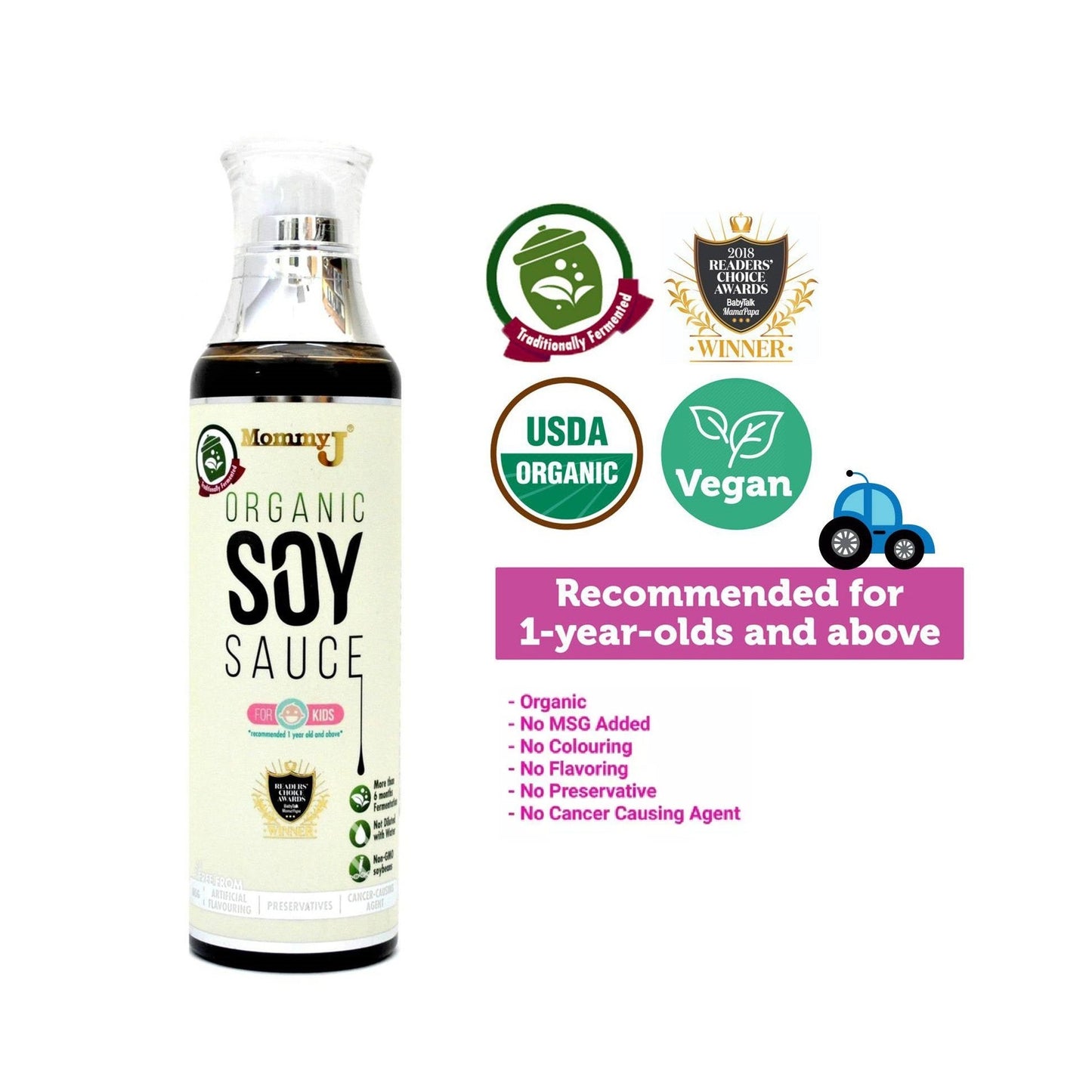[MommyJ] Organic Baby Soy Sauce, Healthy Choice 12m+