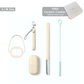 [VIIDA] Award-Winning Bundle Set Morgen UiU Collapsible and Reusable Straw Set With Cup Holder and Coaster (S/M Series)