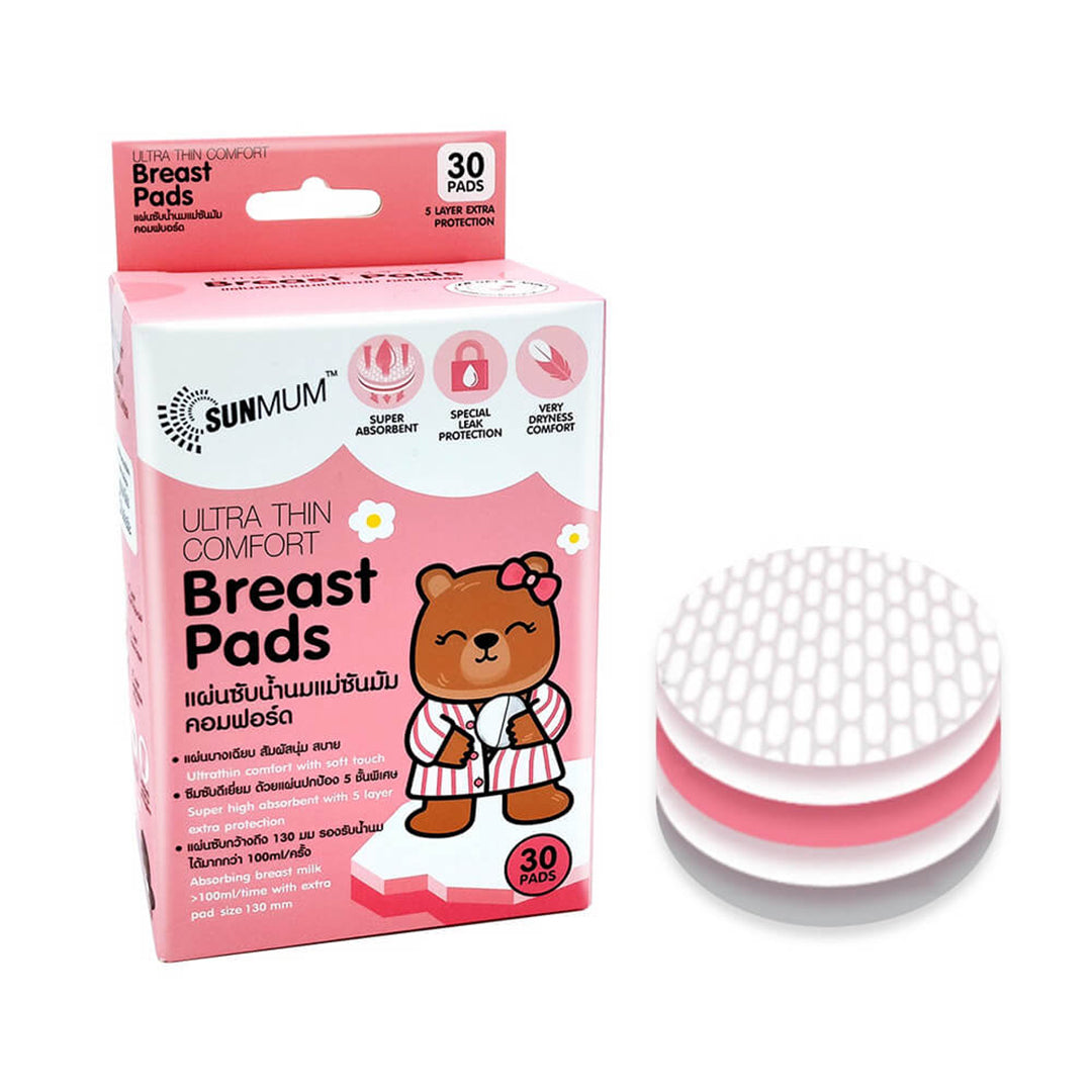 [SUNMUM] Super Absorbent Soft & Comfort Nursing Breast Pads - 30pcs / 60pcs / 120pcs per Box