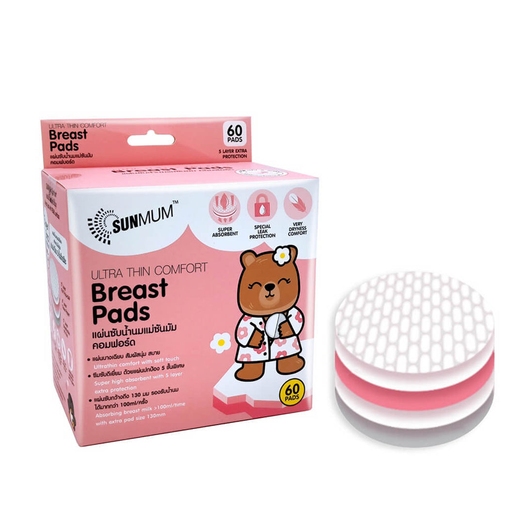 [SUNMUM] Super Absorbent Soft & Comfort Nursing Breast Pads - 30pcs / 60pcs / 120pcs per Box