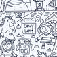 [Drawnby:] Candy Land Washable Silicone Colouring Mat + 14pcs Markers Set