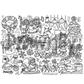 [Drawnby:] Christmas Cheer Washable Silicone Colouring Mat + 14pcs Markers Set