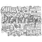 [Drawnby:] City Services Washable Silicone Colouring Mat + 14pcs Markers Set