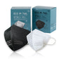[ECO M TWL] FFP2 / CE / KF94 Korean Facemask, Dermatest Excellent - White / Black