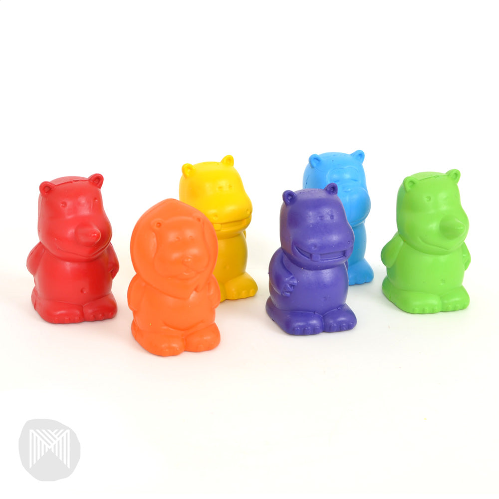 [MiCADOr] Early stART Zoo Crew Finger Crayons - Pack of 6