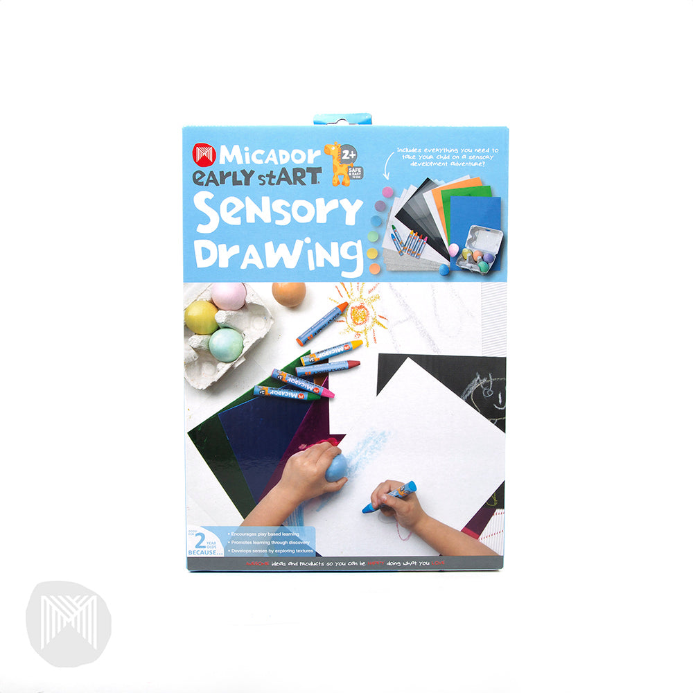 [MiCADOr] Early stART Sensory Drawing Pack with Washable Pastels Egg Chalk, Cards & Artboards