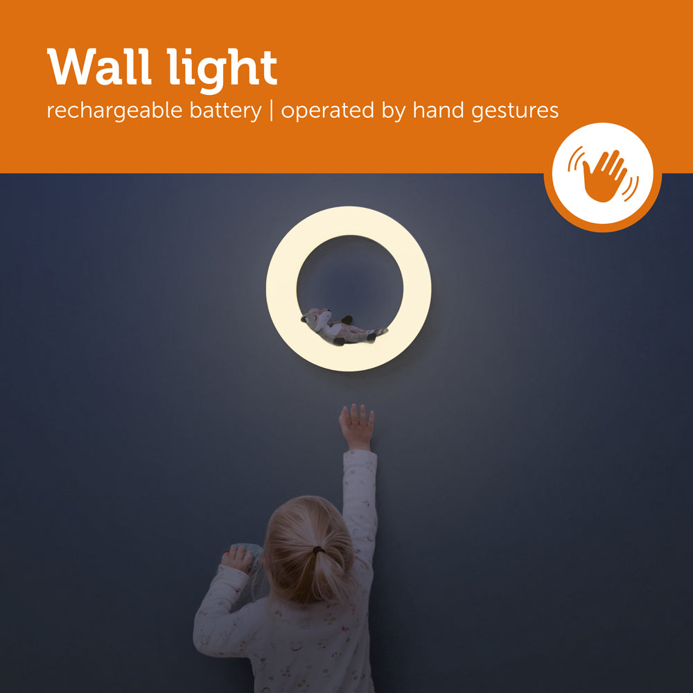 [Zazu] Multi Colour Wall Nightlight Operated by Hand Gestures with Adjustable Brightness & 3 Soft Toys