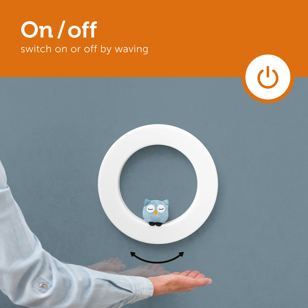 [Zazu] Multi Colour Wall Nightlight Operated by Hand Gestures with Adjustable Brightness & 3 Soft Toys